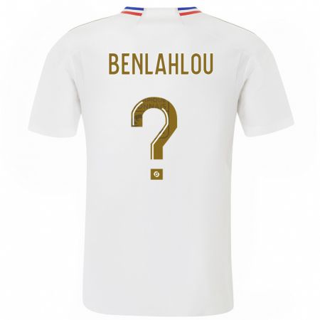 Kandiny Homme Maillot Daryll Benlahlou #0 Blanc Tenues Domicile 2023/24 T-Shirt