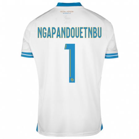Kandiny Homme Maillot Simon Ngapandouetnbu #1 Blanc Tenues Domicile 2023/24 T-Shirt