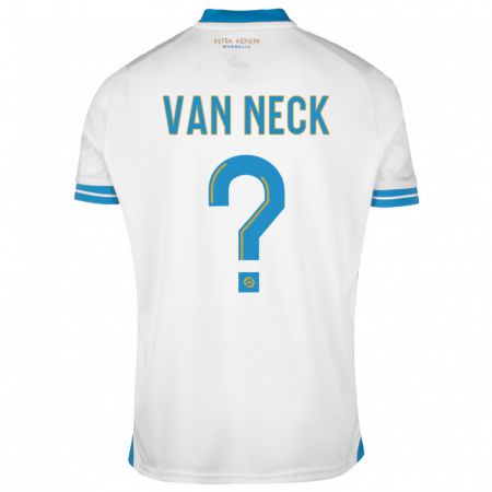 Kandiny Homme Maillot Jelle Van Neck #0 Blanc Tenues Domicile 2023/24 T-Shirt