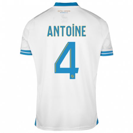 Kandiny Homme Maillot Maud Antoine #4 Blanc Tenues Domicile 2023/24 T-Shirt