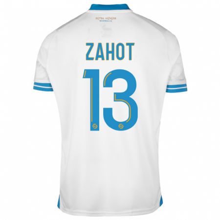 Kandiny Homme Maillot Sarah Zahot #13 Blanc Tenues Domicile 2023/24 T-Shirt