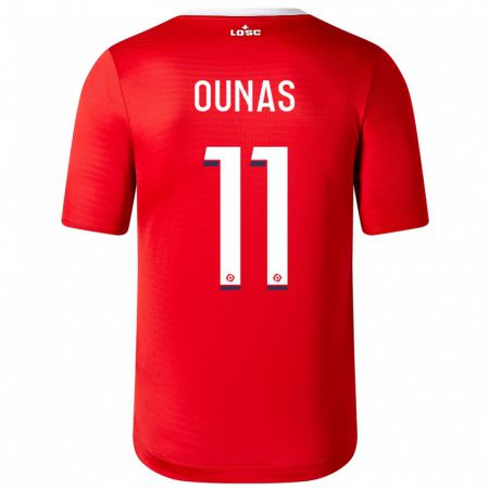 Kandiny Homme Maillot Adam Ounas #11 Rouge Tenues Domicile 2023/24 T-Shirt