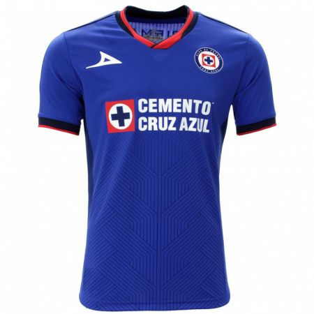 Kandiny Homme Maillot Cristian Jiménez #32 Bleu Tenues Domicile 2023/24 T-Shirt