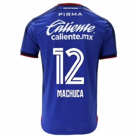 Kandiny Homme Maillot Gabriela Machuca #12 Bleu Tenues Domicile 2023/24 T-Shirt