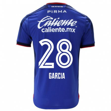 Kandiny Homme Maillot Ana Garcia #28 Bleu Tenues Domicile 2023/24 T-Shirt