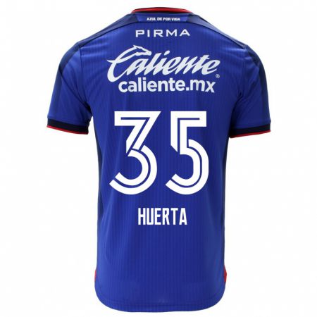 Kandiny Homme Maillot Renata Huerta #35 Bleu Tenues Domicile 2023/24 T-Shirt