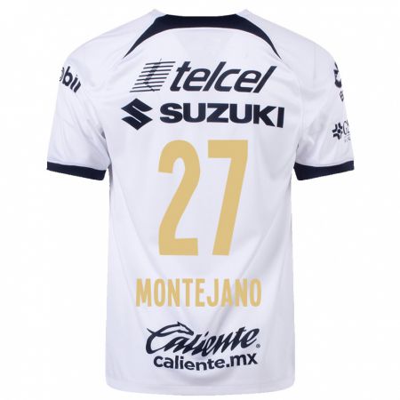 Kandiny Homme Maillot Emanuel Montejano #27 Blanc Tenues Domicile 2023/24 T-Shirt