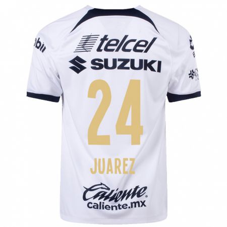 Kandiny Homme Maillot Gabriela Juarez #24 Blanc Tenues Domicile 2023/24 T-Shirt