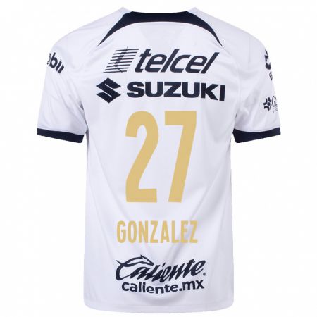 Kandiny Homme Maillot Heidi Gonzalez #27 Blanc Tenues Domicile 2023/24 T-Shirt