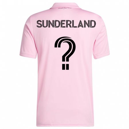 Kandiny Homme Maillot Lawson Sunderland #0 Rose Tenues Domicile 2023/24 T-Shirt