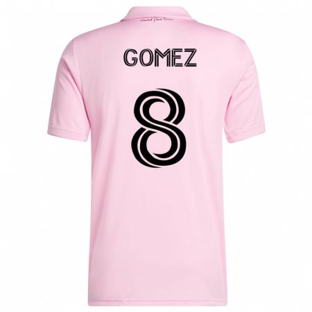 Kandiny Homme Maillot Diego Gómez #8 Rose Tenues Domicile 2023/24 T-Shirt