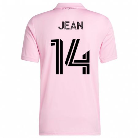 Kandiny Homme Maillot Corentin Jean #14 Rose Tenues Domicile 2023/24 T-Shirt