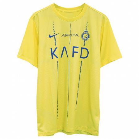 Kandiny Homme Maillot David Ospina #22 Jaune Tenues Domicile 2023/24 T-Shirt