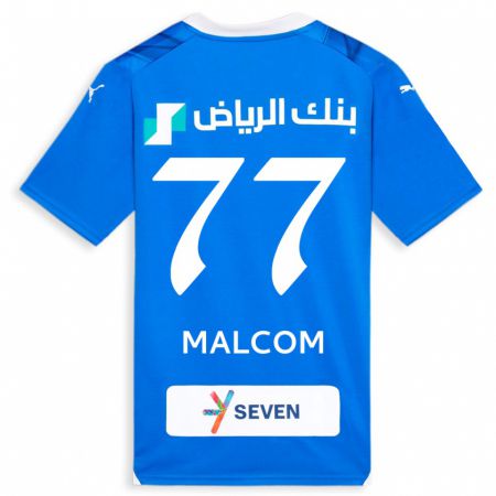Kandiny Homme Maillot Malcom #77 Bleu Tenues Domicile 2023/24 T-Shirt