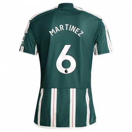 Kandiny Homme Maillot Lisandro Martínez #6 Vert Foncé Tenues Extérieur 2023/24 T-Shirt