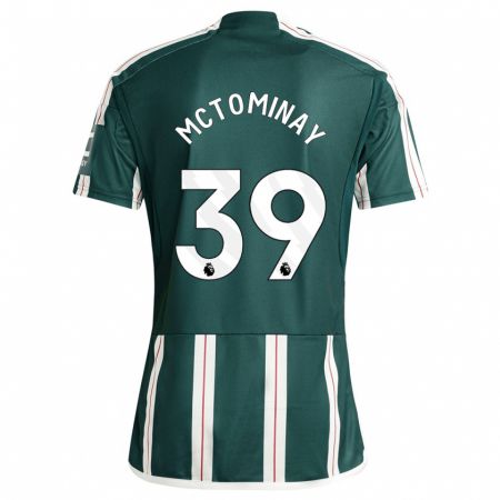 Kandiny Homme Maillot Scott Mctominay #39 Vert Foncé Tenues Extérieur 2023/24 T-Shirt