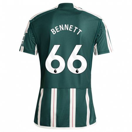 Kandiny Homme Maillot Rhys Bennett #66 Vert Foncé Tenues Extérieur 2023/24 T-Shirt