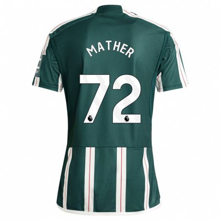 Kandiny Homme Maillot Sam Mather #72 Vert Foncé Tenues Extérieur 2023/24 T-Shirt
