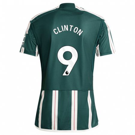 Kandiny Homme Maillot Grace Clinton #9 Vert Foncé Tenues Extérieur 2023/24 T-Shirt