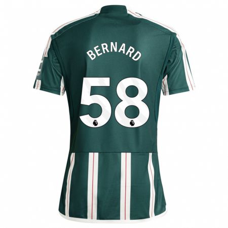 Kandiny Homme Maillot Bernard #58 Vert Foncé Tenues Extérieur 2023/24 T-Shirt