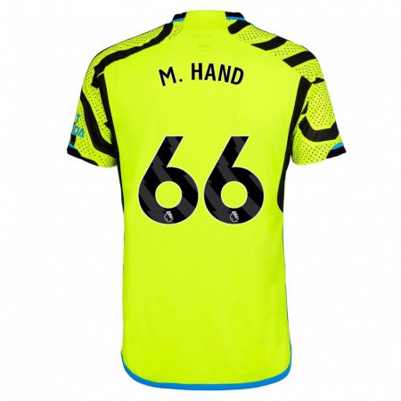 Kandiny Homme Maillot Ismail Oulad M'hand #66 Jaune Tenues Extérieur 2023/24 T-Shirt