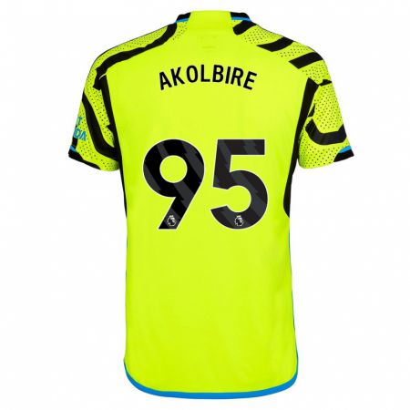 Kandiny Homme Maillot Bless Akolbire #95 Jaune Tenues Extérieur 2023/24 T-Shirt