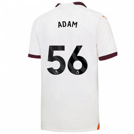 Kandiny Homme Maillot Josh Adam #56 Blanc Tenues Extérieur 2023/24 T-Shirt