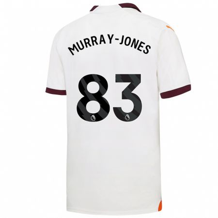 Kandiny Homme Maillot George Murray-Jones #83 Blanc Tenues Extérieur 2023/24 T-Shirt