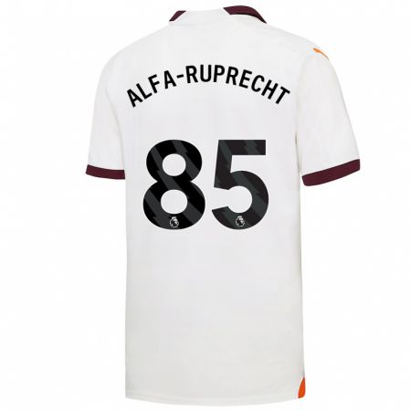 Kandiny Homme Maillot Farid Alfa-Ruprecht #85 Blanc Tenues Extérieur 2023/24 T-Shirt
