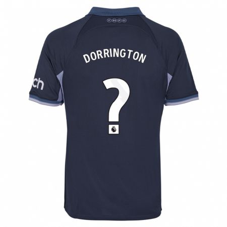 Kandiny Homme Maillot Alfie Dorrington #0 Bleu Foncé Tenues Extérieur 2023/24 T-Shirt