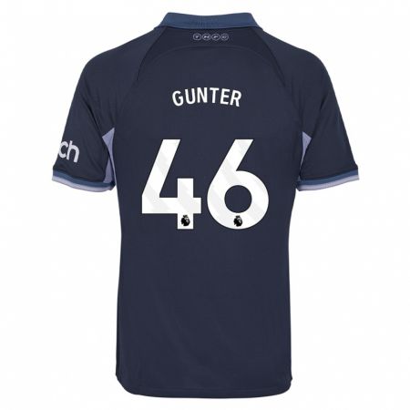 Kandiny Homme Maillot Luca Gunter #46 Bleu Foncé Tenues Extérieur 2023/24 T-Shirt