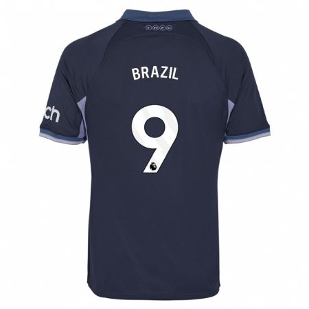 Kandiny Homme Maillot Ellie Brazil #9 Bleu Foncé Tenues Extérieur 2023/24 T-Shirt