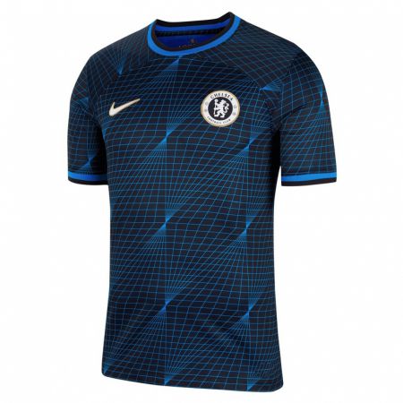 Kandiny Homme Maillot Thiago Silva #6 Bleu Foncé Tenues Extérieur 2023/24 T-Shirt