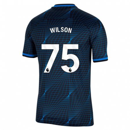 Kandiny Homme Maillot Kaiden Wilson #75 Bleu Foncé Tenues Extérieur 2023/24 T-Shirt
