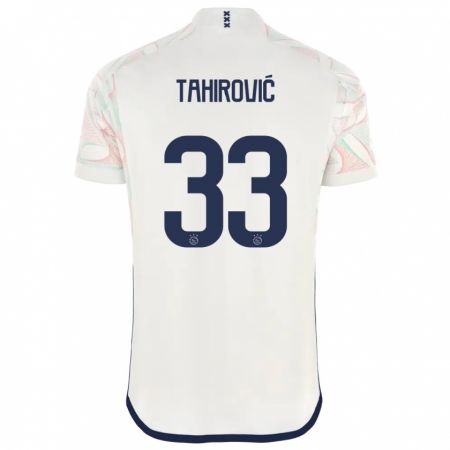 Kandiny Homme Maillot Benjamin Tahirovic #33 Blanc Tenues Extérieur 2023/24 T-Shirt