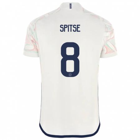Kandiny Homme Maillot Sherida Spitse #8 Blanc Tenues Extérieur 2023/24 T-Shirt
