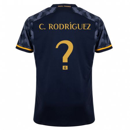 Kandiny Homme Maillot Carlos Rodríguez #0 Bleu Foncé Tenues Extérieur 2023/24 T-Shirt