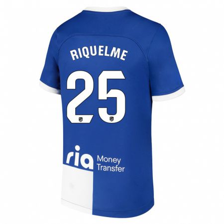 Kandiny Homme Maillot Rodrigo Riquelme #25 Bleu Blanc Tenues Extérieur 2023/24 T-Shirt