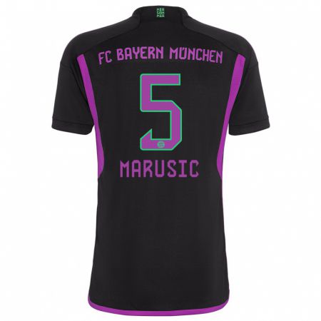 Kandiny Homme Maillot Gabriel Marusic #5 Noir Tenues Extérieur 2023/24 T-Shirt