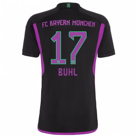 Kandiny Homme Maillot Klara Buhl #17 Noir Tenues Extérieur 2023/24 T-Shirt