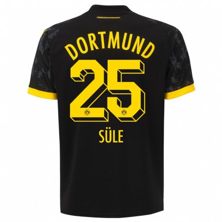 Kandiny Homme Maillot Niklas Süle #25 Noir Tenues Extérieur 2023/24 T-Shirt