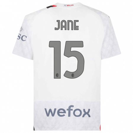 Kandiny Homme Maillot Refiloe Jane #15 Blanc Tenues Extérieur 2023/24 T-Shirt