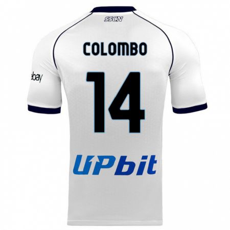 Kandiny Homme Maillot Sofia Colombo #14 Blanc Tenues Extérieur 2023/24 T-Shirt