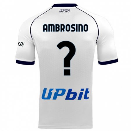 Kandiny Homme Maillot Ambrosino #0 Blanc Tenues Extérieur 2023/24 T-Shirt