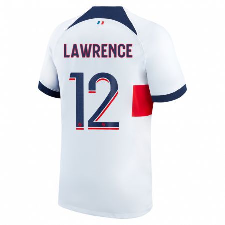 Kandiny Homme Maillot Ashley Lawrence #12 Blanc Tenues Extérieur 2023/24 T-Shirt