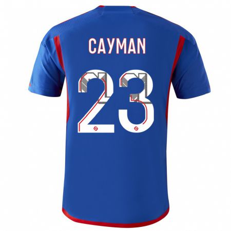 Kandiny Homme Maillot Janice Cayman #23 Bleu Rouge Tenues Extérieur 2023/24 T-Shirt