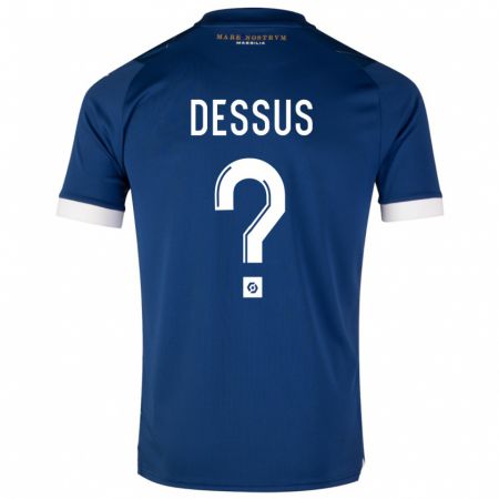 Kandiny Homme Maillot Bastien Dessus #0 Bleu Foncé Tenues Extérieur 2023/24 T-Shirt