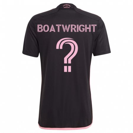 Kandiny Homme Maillot Israel Boatwright #0 Noir Tenues Extérieur 2023/24 T-Shirt