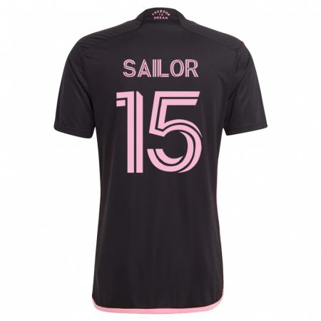 Kandiny Homme Maillot Ryan Sailor #15 Noir Tenues Extérieur 2023/24 T-Shirt