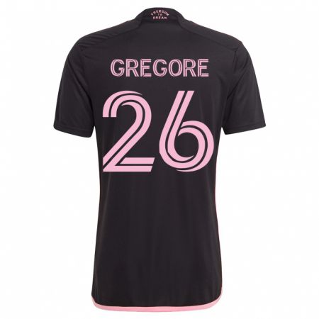 Kandiny Homme Maillot Gregore #26 Noir Tenues Extérieur 2023/24 T-Shirt